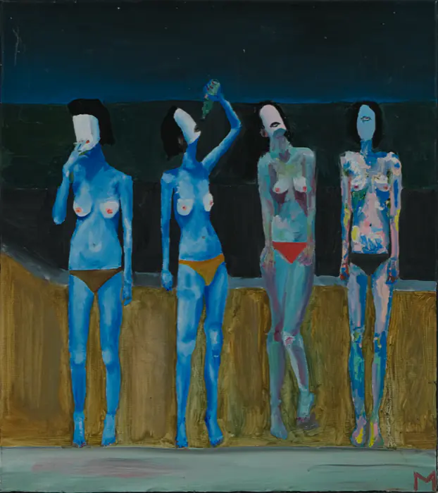 Evolution — 70 × 60 cm · Oil on canvas · 2018, painting by Valentyn Metyk