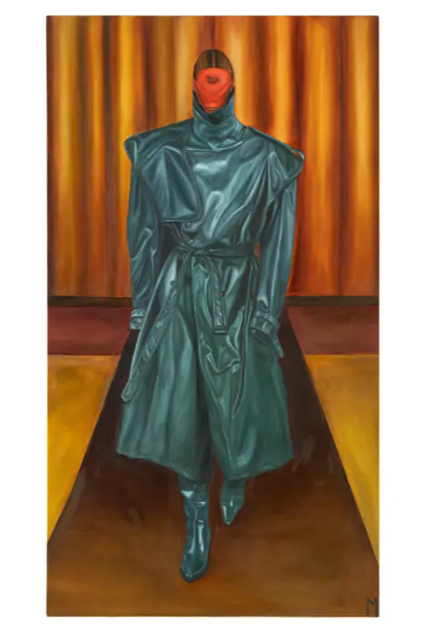 Podium IV — 180 × 100 cm · Oil on canvas · 2021, painting by Valentyn Metyk