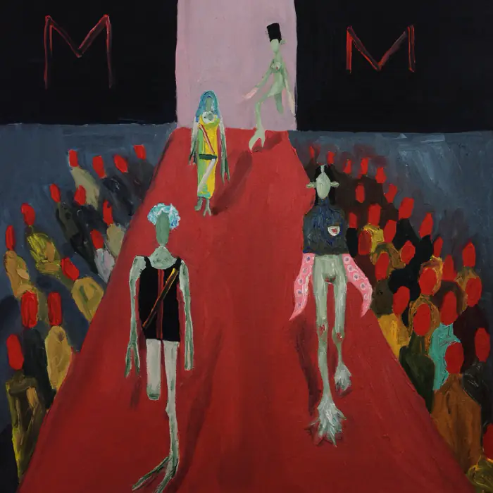 Podium — 50 × 50 cm · Oil on canvas · 2018, painting by Valentyn Metyk