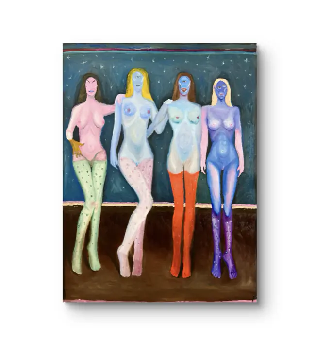 Different — 100 × 75 cm · Oil on canvas · 2025, painting by Valentyn Metyk